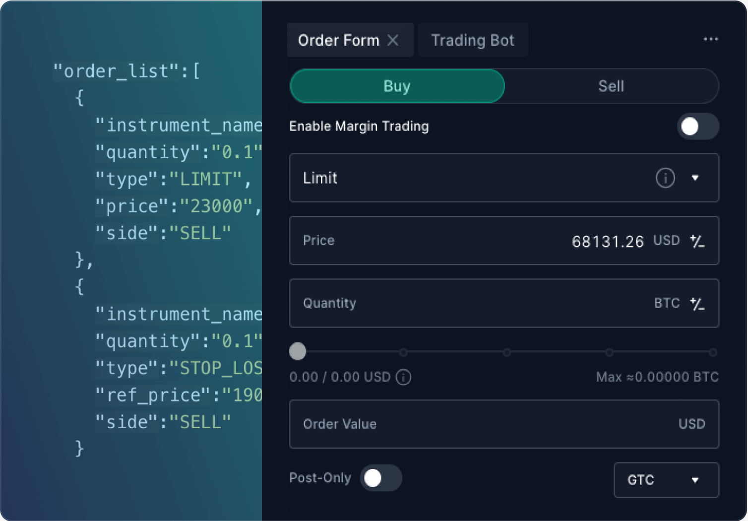 Exchange platform